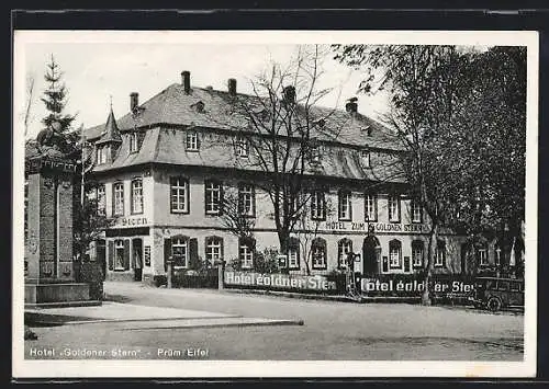 AK Prüm /Eifel, Hotel Goldener Stern, Bes. W. Selbach
