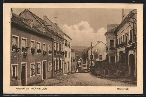 AK Waxweiler, Partie in der Hauptstrasse