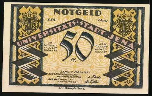 Notgeld Jena 1921, 50 Pfennig, St. Michael