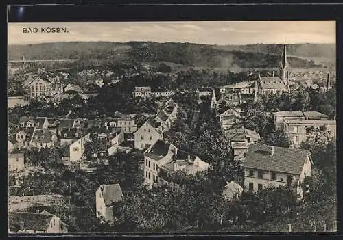 AK Bad Kösen, Teilansicht mit Kirche