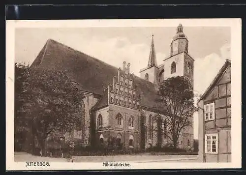 AK Jüterbog, Blick zur Nikolaikirche
