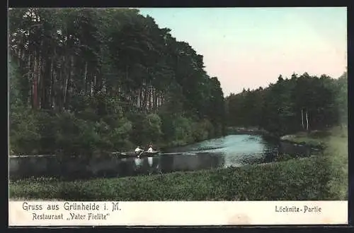 AK Grünheide i. M., Löcknitz-Partie