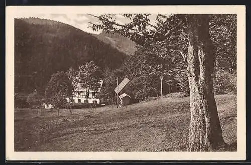 AK Ansprung bei Zöblitz, Wanderheim Hüttstadtmühle