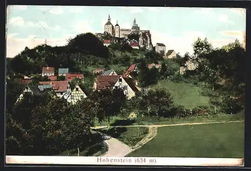 AK Hohenstein / Burg, Panorama