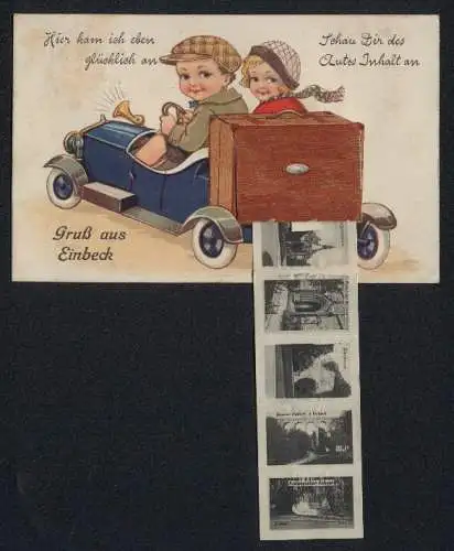 Leporello-AK Nürnberg, Ansichten im Kofferraum, Gasthof Bratwurstglöcklein, Henkersteg, Museumsinsel