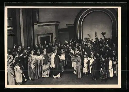 AK Stieldorf, Passionsspiele 1934, Einzug in Jerusalem