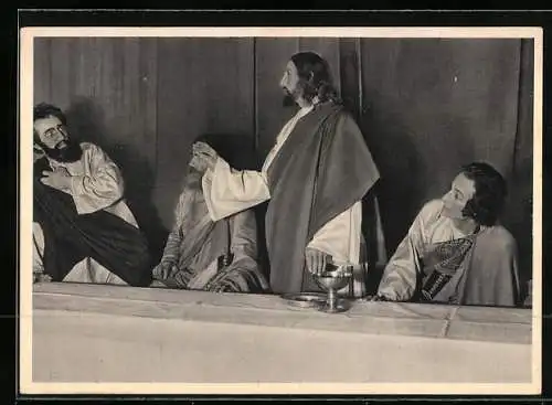 AK Stieldorf, Passionsspiele 1934, Szene aus dem Abendmahl