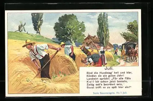 AK Bauernregeln, Juli - Sind die Hundstag` hell und klar..., Kalisyndikat