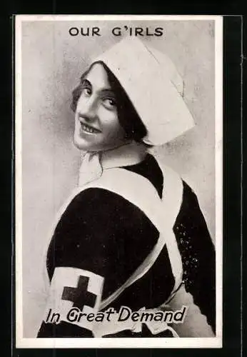 AK Young British Red Cross nurse, Rotes Kreuz