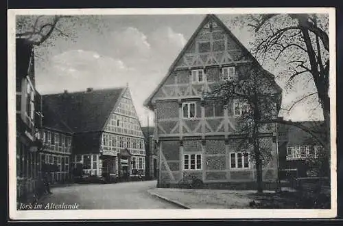 AK Jork, Strassenpartie mit Drogenhaus