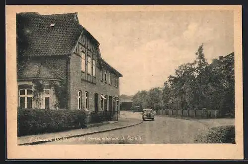 AK Pattensen / Isernhagen, Dorfstrasse mit Geschäftshaus J.Schmit