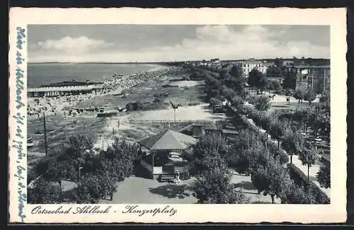 AK Ahlbeck / Seebad, Blick auf den Konzertplatz