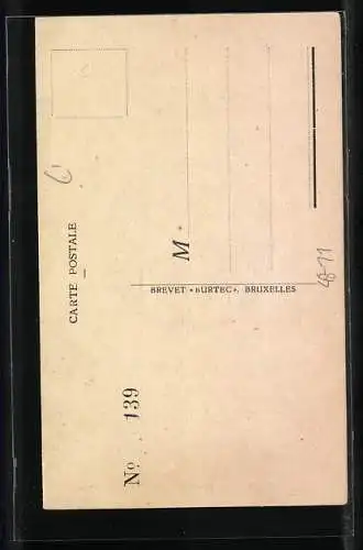 AK La Photo Mystérieuse, Ad. Weick, Herr lächelt den Betrachter an, optische Täuschung