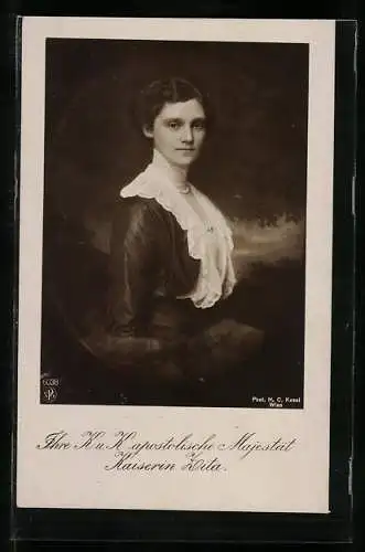 AK Kaiserin Zita von Österreich Portrait