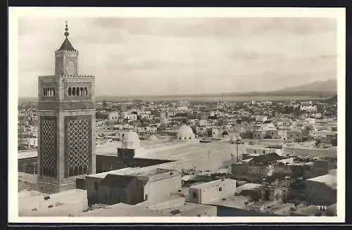 AK Tunis, Blick über die Dächer der Stadt