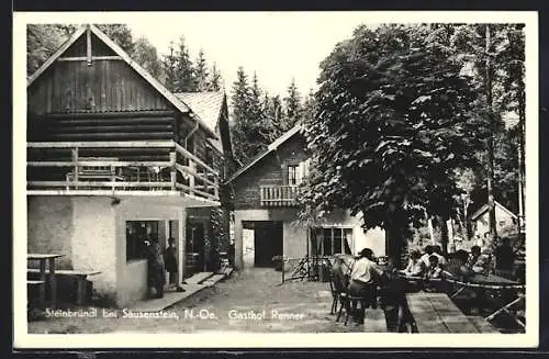 AK Krummnussbaum, Steinbründl, Gasthof Renner