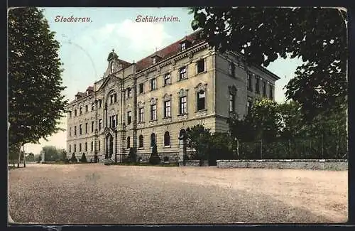 AK Stockerau, Schülerheim, von der Strasse gesehen