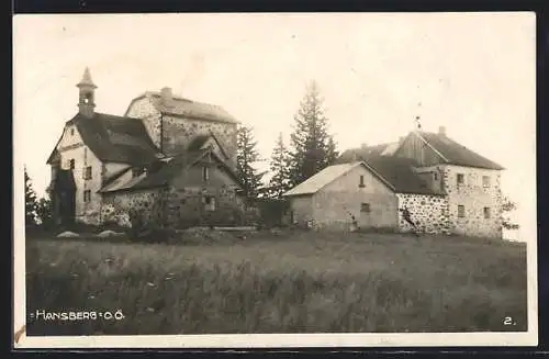 AK St. Johann am Wimberg, Blick zur Gastwirtschaft Hansberg