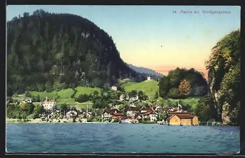 AK St. Wolfgang, Partie am Wolfgangersee