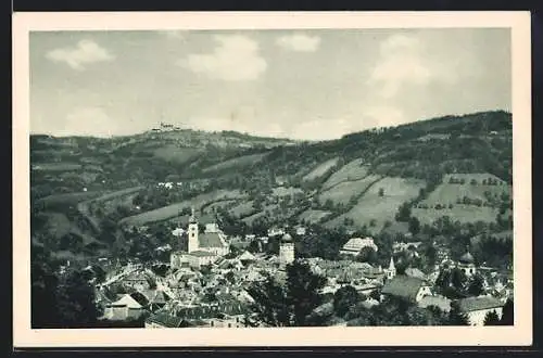 AK Waidhofen a. d. Y., Teilansicht mit Kirche