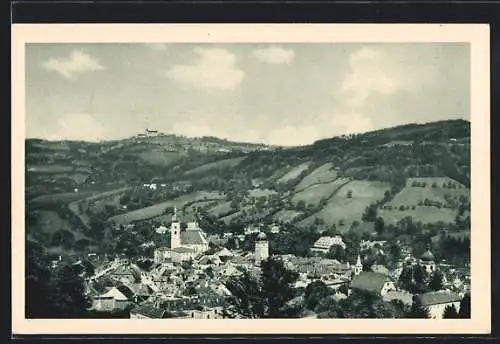 AK Waidhofen a. d. Y., Teilansicht mit Kirche