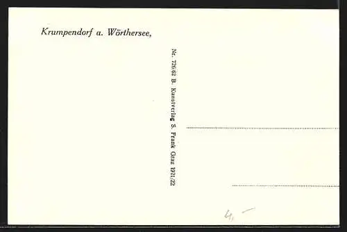 AK Krumpendorf a. Wörthersee, Teilansicht mit Kirche