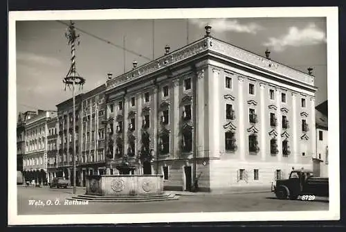 AK Wels, Blick zum Rathaus