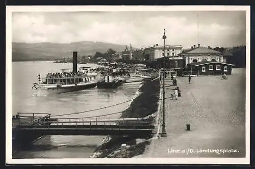 AK Linz a. D., Landungsplatz