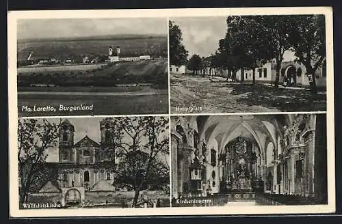 AK Loretto, Hauptplatz, Wallfahrtskirche, Kircheninneres