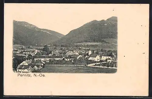 AK Pernitz /N.-Oe., Ortsansicht aus der Vogelschau