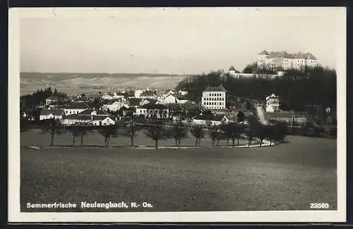 AK Neulengbach /N.-Oe., Ortsansicht mit Burg