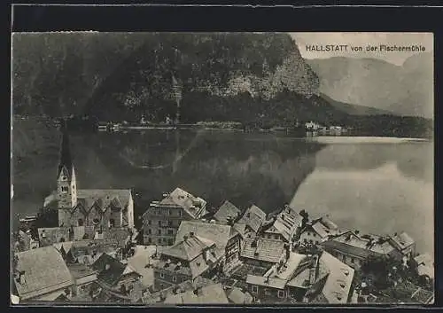 AK Hallstatt, Blick von der Fischermühle