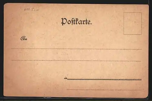 Lithographie Wiesbaden, Kurhaus und griechische Kapelle