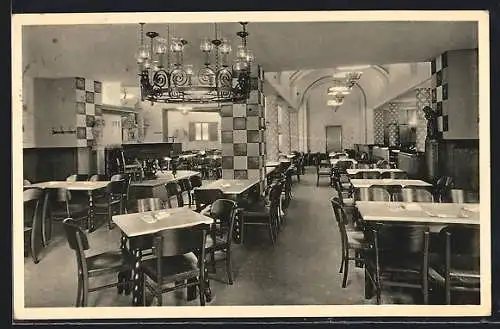 AK Hannover, Innenansicht Restaurant Zum Heidelberger, Grosse Packhofstr. 18-20