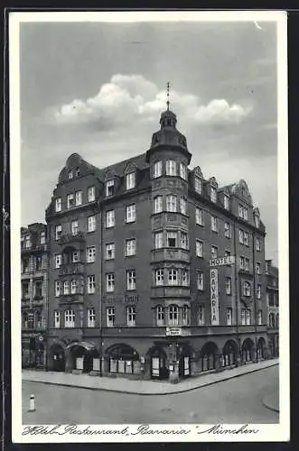 AK München, Hotel-Restaurant Bavaria, Schillerstrasse 10