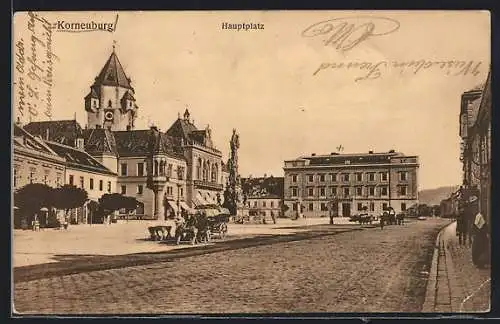 AK Korneuburg, Blick über den Hauptplatz