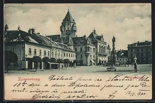 AK Korneuburg, Blick über den Hauptplatz