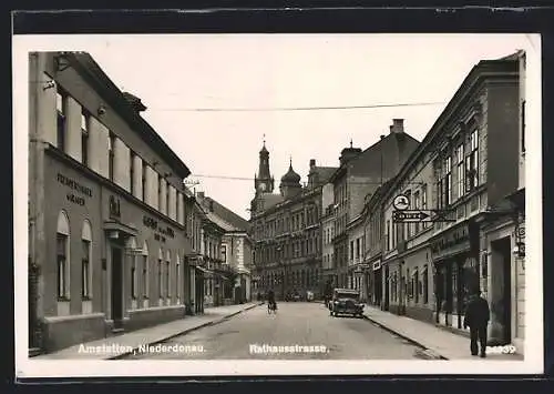 AK Amstetten /Niederdonau, Gasthof Hans Todt in der Rathausstrasse