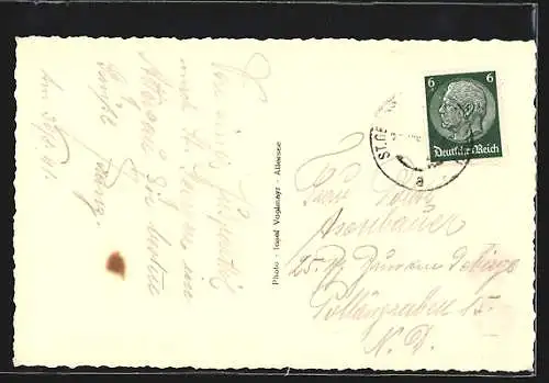 AK St. Georgen /Attergau, Strassenpartie mit Gasthof und Kirche