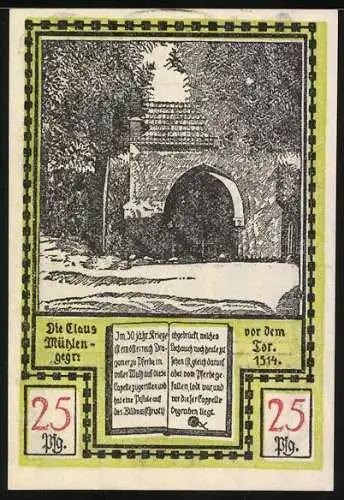 Notgeld Soldin 1921, 25 Pfennig, Die Domkirche