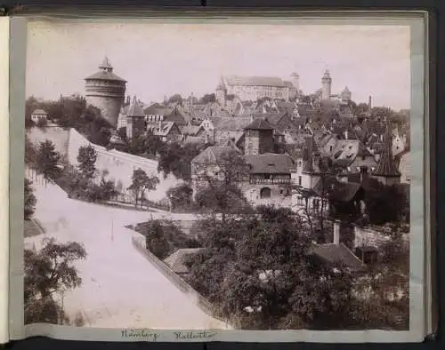 Fotoalbum mit 32 Fotografien, Ansicht Nürnberg, Synagoge, Eastbourne, London, Edinburgh, Isle of Wight