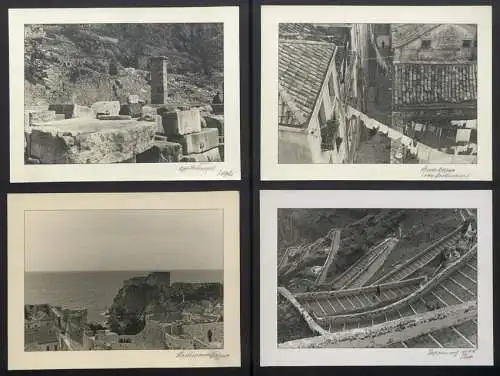 3 Fotoalben mit 204 Fotografien Ansicht Malta, Hellasfahrt 1936 in drei Bänden, Ragusa, Korfu, Delphi, Venedig