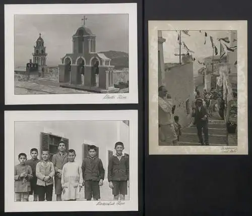 3 Fotoalben mit 204 Fotografien Ansicht Malta, Hellasfahrt 1936 in drei Bänden, Ragusa, Korfu, Delphi, Venedig