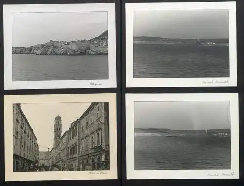 3 Fotoalben mit 204 Fotografien Ansicht Malta, Hellasfahrt 1936 in drei Bänden, Ragusa, Korfu, Delphi, Venedig