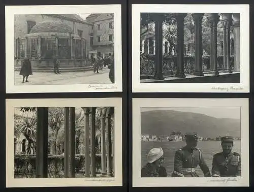 3 Fotoalben mit 204 Fotografien Ansicht Malta, Hellasfahrt 1936 in drei Bänden, Ragusa, Korfu, Delphi, Venedig