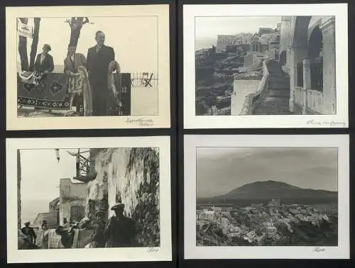 3 Fotoalben mit 204 Fotografien Ansicht Malta, Hellasfahrt 1936 in drei Bänden, Ragusa, Korfu, Delphi, Venedig