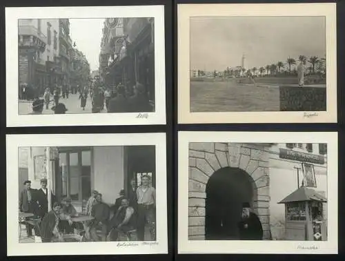 3 Fotoalben mit 204 Fotografien Ansicht Malta, Hellasfahrt 1936 in drei Bänden, Ragusa, Korfu, Delphi, Venedig