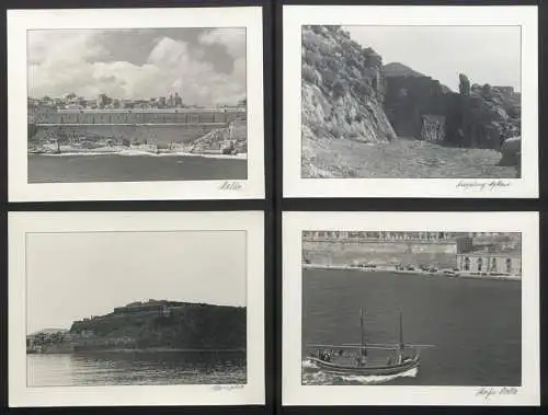 3 Fotoalben mit 204 Fotografien Ansicht Malta, Hellasfahrt 1936 in drei Bänden, Ragusa, Korfu, Delphi, Venedig