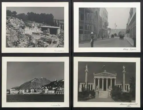 3 Fotoalben mit 204 Fotografien Ansicht Malta, Hellasfahrt 1936 in drei Bänden, Ragusa, Korfu, Delphi, Venedig