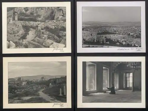 3 Fotoalben mit 204 Fotografien Ansicht Malta, Hellasfahrt 1936 in drei Bänden, Ragusa, Korfu, Delphi, Venedig